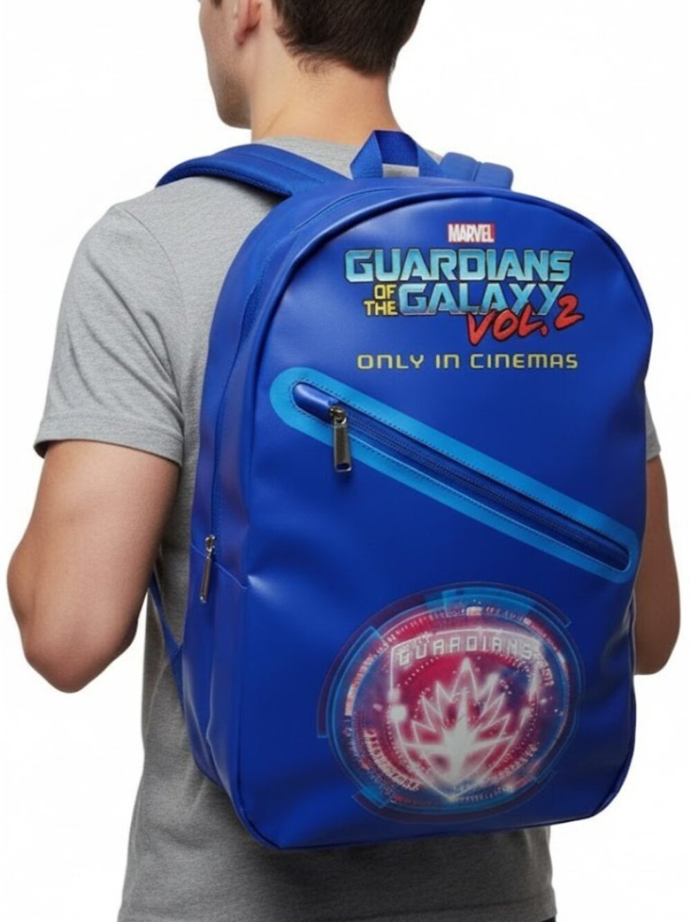 Marvel Guardians of the Galaxy Vol 2 Blue 17in x 12in Backpack NWT Promo Cinema